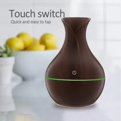 Vase ya Kuni ya Kaya Humidifier Kinyesishaji Kinyunyuzishaji cha Kinyunyizio cha hewa cha Ultrasonic Nyamazisha Kinyunyizio chenye Rangi Kinyunyuzia Ala Kinachoweza Kuchajiwa