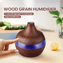 Wood Grain Vlažilec 300 ml USB Aroma Difuzor Razpršilec USB Gospodinjski Vlažilec Vlažilni Instrument Namizni Vlažilec