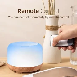 Aroma diffuzer howa nemlendiriji 300ML Ultrasonik sowuk duman öndüriji LED Esasy ýagy uzakdan dolandyrmak sessiz reňk aromaterapiýa enjamy