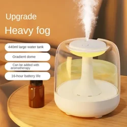 Humidifier 440ml Maliit na Home Aromatherapy Machine 2-in-1 Mute Bedroom Malaking Kapasidad Fog Air Purification Mini Night Light