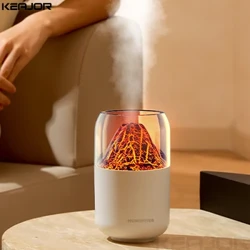 Umidificatori d'aria Diffusore di oli essenziali Mini diffusore di aromi USB Aromaterapia Umidificatore a fiamma per casa Camera da letto Ufficio Umidificatore