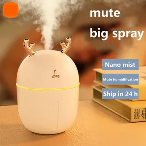 300 ml USB Mini Luftbefeuchter Stumm Nebel Maker Diffusor Aromatherapie Schreibtisch Schlafzimmer Tragbarer Autoreiniger mit LED-Lampe
