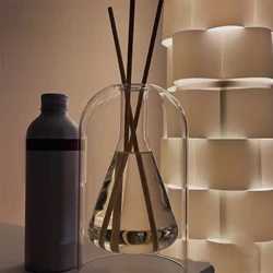 130ml aromaterapiya diffuzer shishasi shisha efir moyi idishlari tayoqlari bo'sh qamish diffuzor shishasi saqlash konteyneri yaponcha