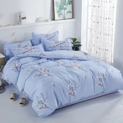 Copripiumino in cotone lavato in cotone ispessito delicato sulla pelle, copripiumino in pezzo singolo, lenzuolo per letto singolo per due persone, biancheria da letto