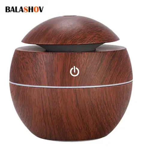 High Quality Ultrasonic Wooden Oil Essential Difusor Humidifier Aroma Mist Diffuser Ma le Atmosphere LED Ma 7 Lanu Llight