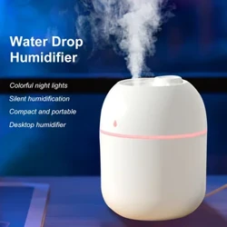 Tragbarer 220 ml H2O-Mini-Cup-Luftbefeuchter, Doppel Diffusor für ätherische Öle mit feuchtem Aroma, USB-Luftbefeuchter fürs Auto