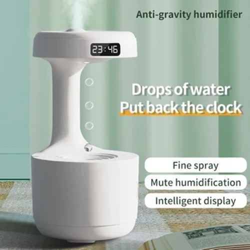 Fa'amama le Ea Fou Anti-Gravity Mata'u Suavai Mata'utia Ultrasonic Cool Mist Maker Fogger Diffuser fa'atasi ma fa'aaliga fa'aalia le Ofisa ile Fale