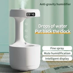 Νέος υγραντήρας αέρα Anti-Gravity Funny Water Droplets Ultrasonic Cool Mist Maker Fogger Diffuser με οθόνη LED Home Office