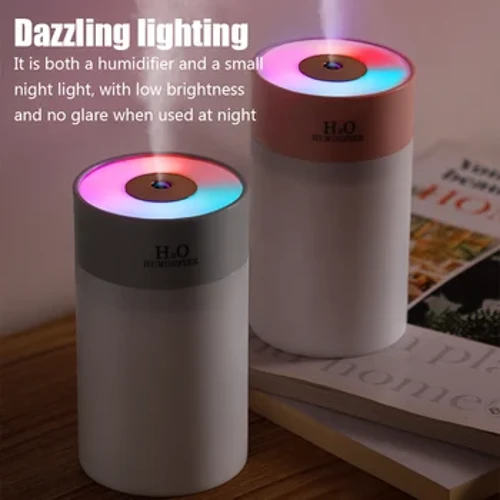 I-Air Humidifier Home Iphunga Elikhanyayo I-Diffuser Ultrasonic Mist Sprayer Mini Car Essential Oil Purifier humidificador Perfume hogar