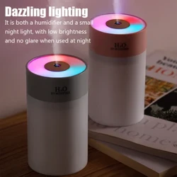 Air Humidifier Home Luminous Aroma Diffuser Ultrasonic Mist Sprayer Mobil Mini Pembersih Minyak Esensial Humidificador Parfum Hogar