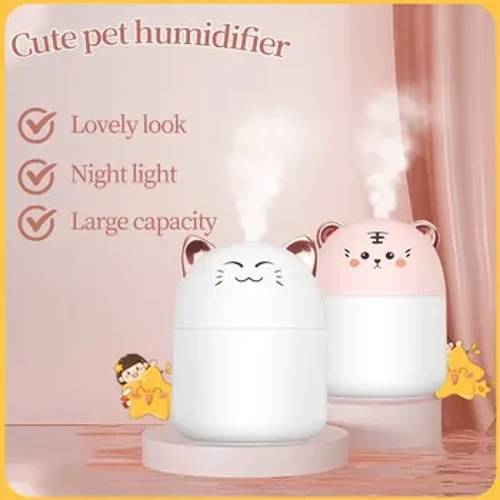 ʻOluʻu Pet Humidifier Mini Keʻena Desktop Papa Hoʻoluʻu Ea lumi ea Humidification Usb hale liʻiliʻi ʻo ka noe kaumaha.