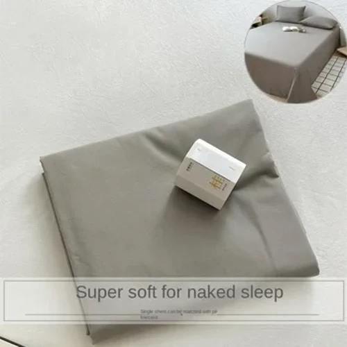 Set di tre pezzi lenzuolo singolo giapponese in tinta unita per dormitorio studentesco semplice set di tre pezzi di lenzuolo singolo in cotone lavato spazzolato ispessito