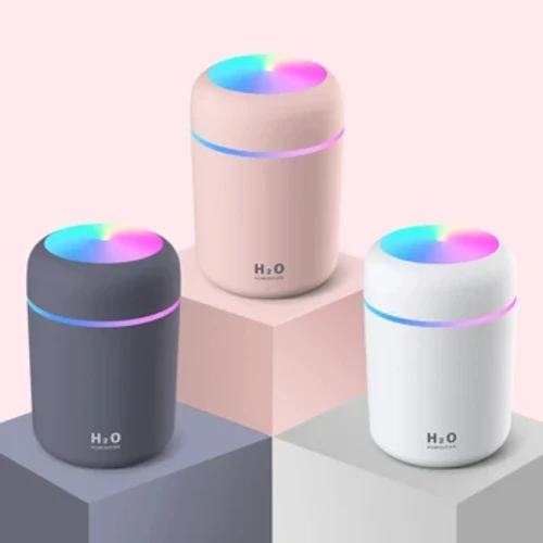 300ml H2O Air Humidifier Portable Mini USB Aroma Diffuser na May Cool Mist Para sa Silid-tulugan sa Bahay Mga Halaman ng Kotse Purifier Humificador