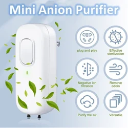 Mini Aer Purifier Don Bhaile, Gineadóir ian Diúltach Breiseán Isteach Glantóir Aeir Gan Scagaire Eliminator Boladh Teaghlaigh