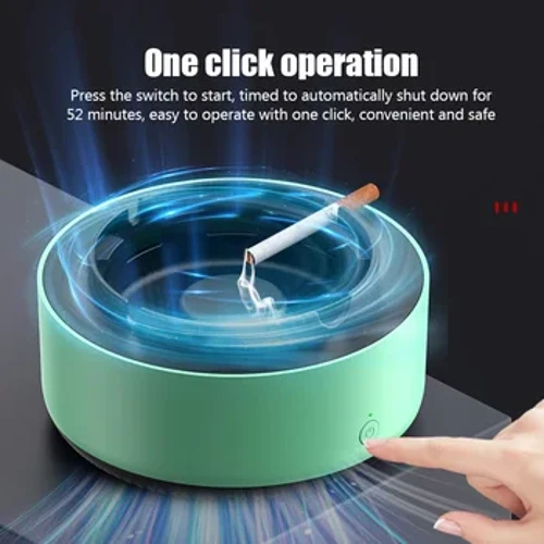 Posacenere multiuso con funzione purificatore d'aria per filtrare il fumo passivo delle sigarette e rimuovere gli odori per la casa