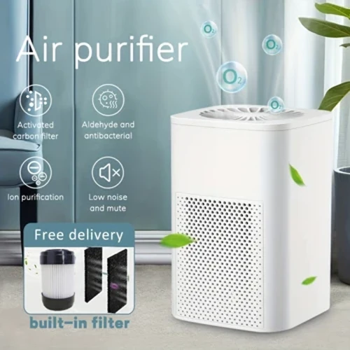 Purifier Aer Penbwrdd Cludadwy Hidlo HEPA fformaldehyd Sterileiddio Arogl Tynnu Mwg Arogl Glanhawr Aer ar gyfer Swyddfa Car Cartref