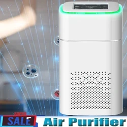Air Purifier,Negative Ion UV Generator,Smart Air Detection,HEPA Activated Carbon Sterilization Filter Home Smoke Dust Remover