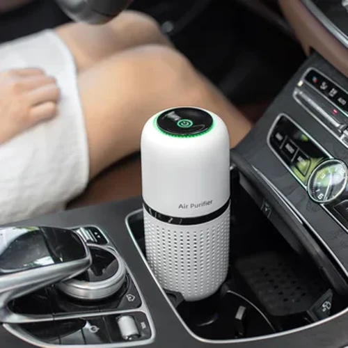 New Portable Car Air Purifier USB Rechargeable Fresh Air Negative Ion Cleaner Oxygen Removes PM2.5 Smoke Odors Ionizer Cleaner
