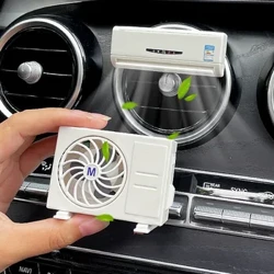Car Air Vent Perfume Air Freshener Solar Air Purifier Kit Air Conditioner Model Deodorization Fragrance Aromatherapy Ornament