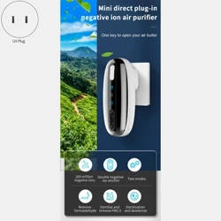 200 Million In-Line Negative Ion Air Purifier Portable 360 Degree All-Round Bedroom Bathroom Odor Deodorant