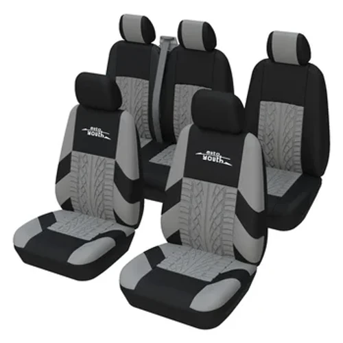 Housses de sièges de voiture de haute qualité, universelles, pour intérieur de voiture, adaptées à deux rangées de sièges (sièges avant doubles et sièges 2+1)