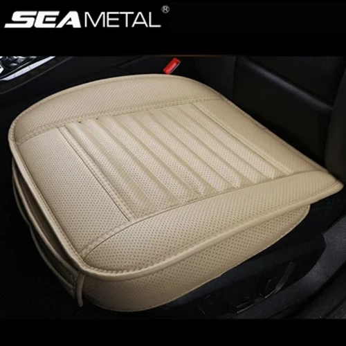 Sedd Car Lledr Universal Gorchuddio tu mewn Automobiles Seddi Clawr Mats Auto Sedd-Gorchudd Clustog Amddiffynnydd Cadair Padiau Affeithwyr