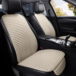 Cover ng upuan ng kotse sa harap/Rear Flax Seat Protect Cushion Mga Cover ng upuan ng Sasakyan Mat Protect Pad Mga Cover ng Kotse
