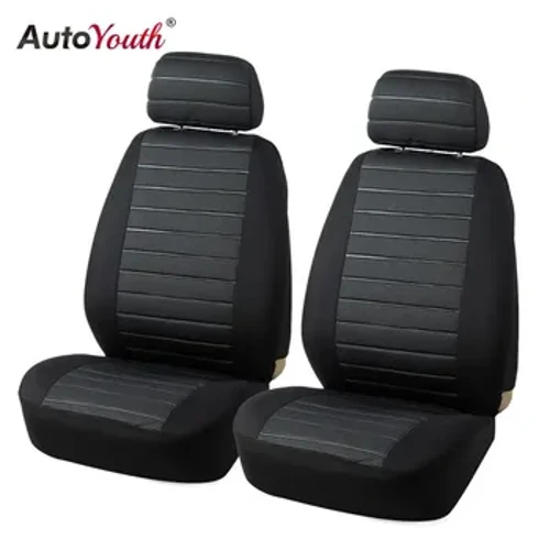 AUTOYOUTH Mga Sakop ng upuan sa Harap ng Kotse Airbag Compatible Universal Fit Karamihan sa SUV ng Kotse Mga Accessory ng Kotse Cover ng upuan ng Kotse para sa Toyota 3 kulay