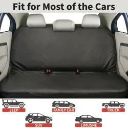Coprisedile posteriore per auto resistente e impermeabile, nero, universale