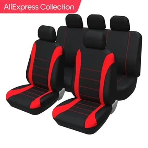AliExpress-Kollektion, komplettes Set Autositzbezüge, universeller atmungsaktiver Stoff für Lada Priora, Renault Logan, Innenausstattung