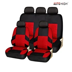I-AUTO HIGH Embroidery Embroidery Car Covers Setha I-Polyester Universal Fit Izimoto Eziningi zamaloli i-SUV Van Front Rear Protector