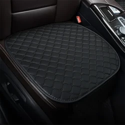 Capa de couro pu para assento de carro, à prova d'água, protetor de almofada para assento de carro, frente universal, respirável, almofada para veículo