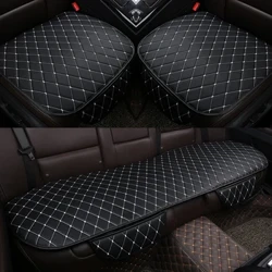 PU Lieder Autositz Cover Universal Auto Chair Front Rear Back Waterproof Këssen Protector Véier Saison Accessoiren Interieur