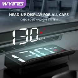 WYING M3 Auto OBD2 GPS Head-Up Display Autoelektronik HUD Projektor Display Digital bilhastighetsmätare Tillbehör för alla bilar