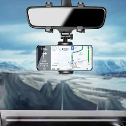 360 ° Cermin Mobil Teleskopik Smart Phone Holder Mount Mobile Phone Support Stand Mobil GPS Adjustable Cellphone kanggo iPhone 13 Holder
