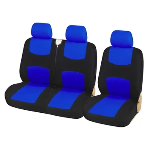 2+1 Vifuniko vya Kiti cha Gari cha Bluu Vifaa vya Ndani vya Lori/Seti ya Vani Vifaa vya Ndani vya Renault Peugeot Opel Vivaro