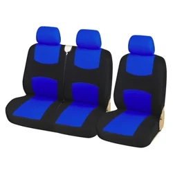 2+1 Vifuniko vya Kiti cha Gari cha Bluu Vifaa vya Ndani vya Lori/Seti ya Vani Vifaa vya Ndani vya Renault Peugeot Opel Vivaro