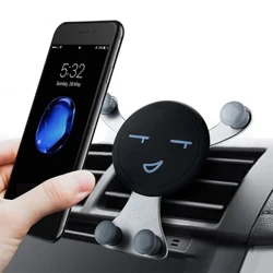 Autopuhelimen pidike Ilmatuulettimen pidike Kiinnikkeet Auton sisätilojen tarvikkeet Gravity Mobile Cell Stand GPS-tuki Apple Iphone Xiaomille