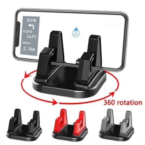 Rotating Car Phone Holder Non-slip Dashboard Bracket 360 Rotasi Sederhana Migunani Auto Mobile Phone GPS Stand