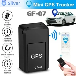 Mini GF-07 GPS SIM ziņojumu pozicionētājs reāllaika izsekošana Pretpazaudēts GPS izsekotājs automašīnu motocikla lokatoram Spēcīgs magnētiskais stiprinājums
