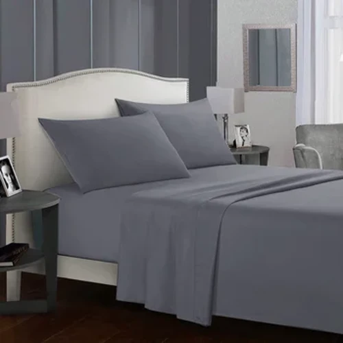 3/4pcs Solid Beding Set, Ishidi Elifakwe Amanzi Elingangeni Manzi & Ishidi Lombhede & Pillowcases Soft, Queen, King, Okugcwele, Twin Size, White and Gray
