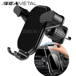 SEAMETAL Gravity Držiak na mobil do auta Stojan na mobil GPS Podpora Auto Air Vent Mount Predlžovací háčik pre Samsung Xiaomi Huawei
