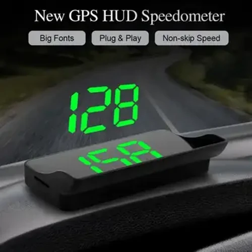 ʻO ke poʻo o ke kaʻa i luna HD Hōʻike ʻia ʻo GPS Speedometer Speed ​​KMH Digital HUD Windshield Projector No nā kaʻa a pau nā lako uila uila