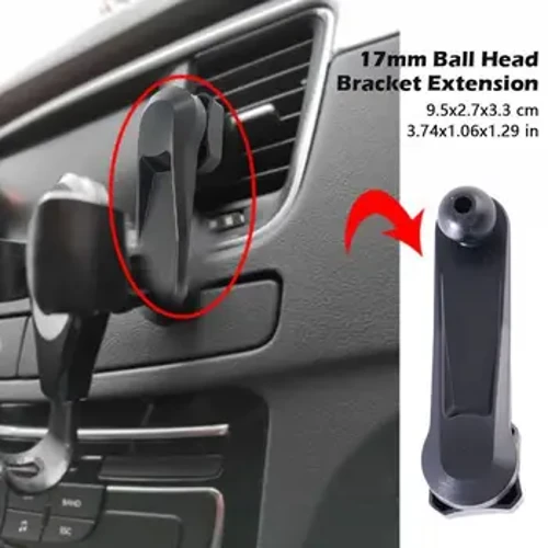 Testa a sfera Staffa Asta di Prolunga Supporto di Estensione 17mm Sfera a 17mm Rotondo Morto per Supporto Del Telefono Per Auto Uscita Aria GPS DV Dash 2023
