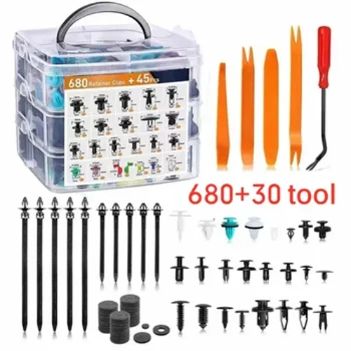 680-50 stuks Auto Plastic Retainer Clips Auto Bevestiging Clip Spatbord Push Pin Klinknagel Schroef Portierbekleding Retainer auto Bumper