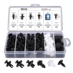 50-100PCS OPP กระเป๋าผสมแพ็ค 6 ชนิด Universal รถหัวเข็มขัดพลาสติก FIXED BUCKLE Fastener ขยายสกรู