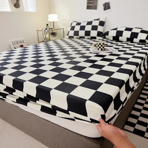 Fitted Bed Sheet na may Elastic Band King Size Bed Cover Floral Style sabanas cama 120 150 180 Queen King Sheets (walang punda)