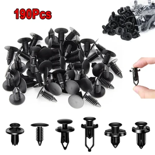 Kẹp Giữ Xe Ô Tô 6 Kích Cỡ Phổ Biến Chốt Kẹp Nhựa Ô Tô Bộ Tự Động Viền Bảng Kẹp Hỗn Hợp Thân Xe Ốp Lưng Đinh Tán