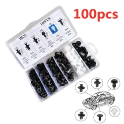 Auto Fastener Clip รถ Fender Push Retainer Pin Rivet กันชนสำหรับแผงประตู Retainer Fastener Kit, กระเป๋า/กล่องแพคเกจ 50/100 pc
