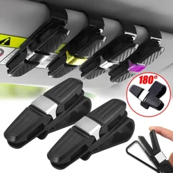 1/2Pcs Universal Auto Sun Visor Glasses Fastener Clip Holder Sbectol Haul Eyeglasses Tocyn Cerdyn Braced Car Tu Affeithwyr